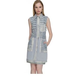3.1 Phillip Lim Distressed Denim Dress